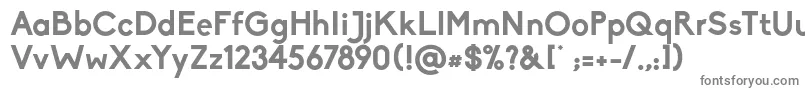 Шрифт BikoBold – серые шрифты на белом фоне