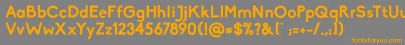 BikoBold Font – Orange Fonts on Gray Background