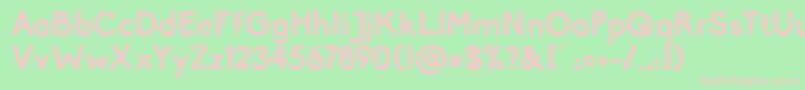 BikoBold Font – Pink Fonts on Green Background