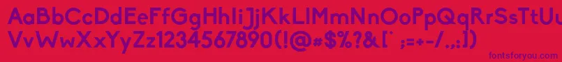 BikoBold Font – Purple Fonts on Red Background