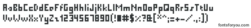 PixelMillennium-fontti – lohkofontit