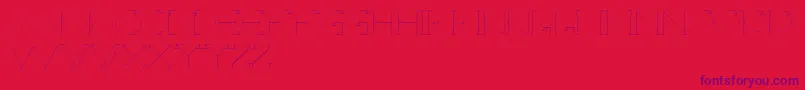 Hera Font – Purple Fonts on Red Background
