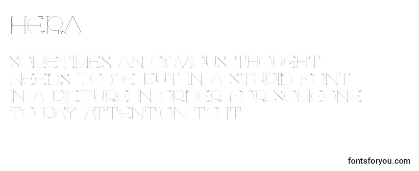Шрифт Hera