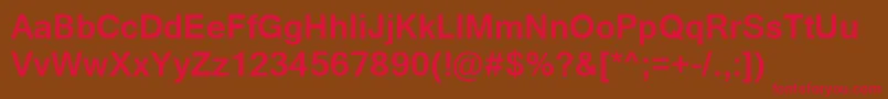 GautamiBold Font – Red Fonts on Brown Background