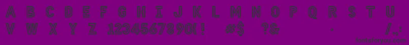 HellodenverdisplayboldV1.6 Font – Black Fonts on Purple Background