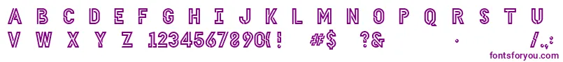 HellodenverdisplayboldV1.6 Font – Purple Fonts on White Background