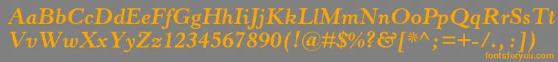 Lisätietoja HorleyoldstylemtstdBoldit-fontista HorleyoldstylemtstdBoldit-fontti – oranssit fontit harmaalla taustalla
