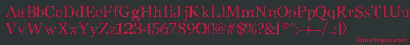 SmMiddlism Font – Red Fonts on Black Background