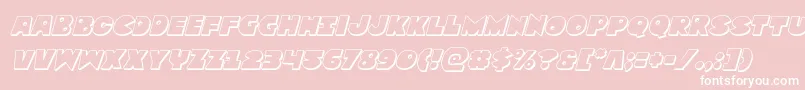 Weitere Informationen zur Zounderkite3Dital-Schriftart Zounderkite3Dital-Schriftart – Weiße Schriften auf rosa Hintergrund