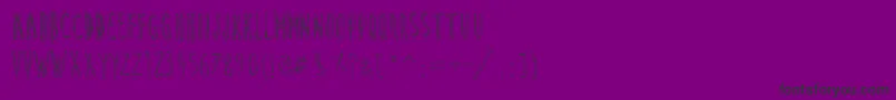 CuteCartoon Font – Black Fonts on Purple Background