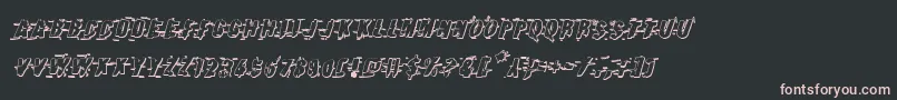 Earthshake3Dital-Schriftart – Rosa Schriften auf schwarzem Hintergrund