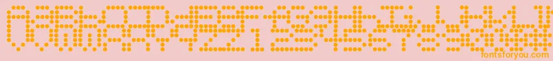 Urlybird Font – Orange Fonts on Pink Background