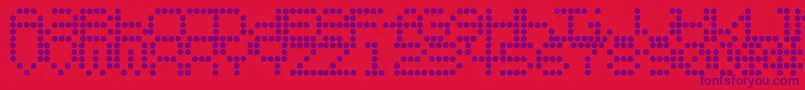 Urlybird Font – Purple Fonts on Red Background