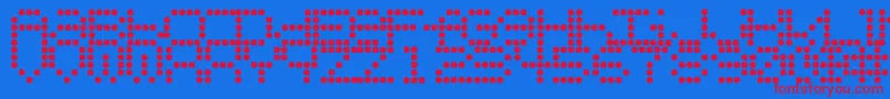 Urlybird Font – Red Fonts on Blue Background
