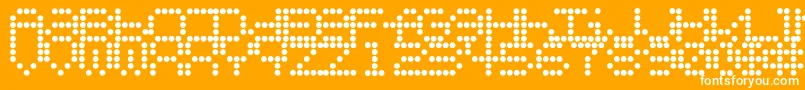 Urlybird Font – White Fonts on Orange Background