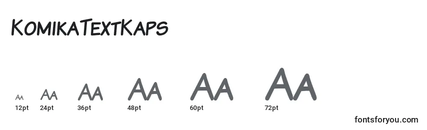 Размеры шрифта KomikaTextKaps