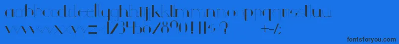 Chula Font – Black Fonts on Blue Background