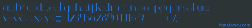 Chula Font – Blue Fonts on Black Background