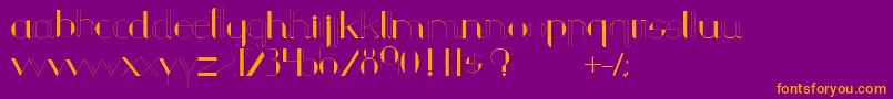 Chula Font – Orange Fonts on Purple Background