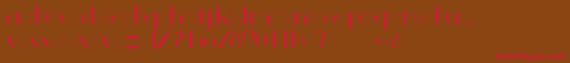 Chula Font – Red Fonts on Brown Background