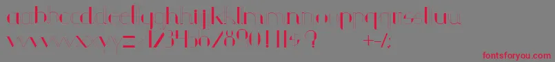 Шрифт Chula – красные шрифты на сером фоне