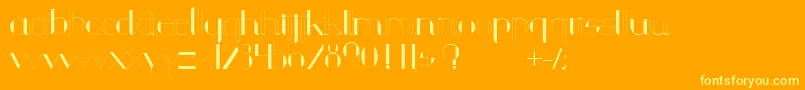 Chula Font – Yellow Fonts on Orange Background