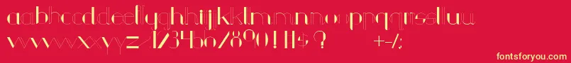 Chula Font – Yellow Fonts on Red Background