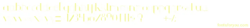 Czcionka Chula – żółte czcionki