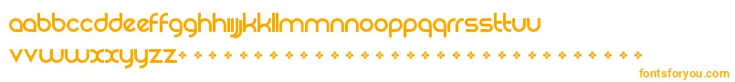 Шрифт RezlandLogotypeFont – оранжевые шрифты на белом фоне