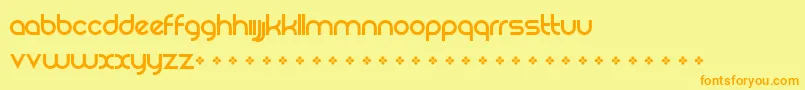 RezlandLogotypeFont Font – Orange Fonts on Yellow Background