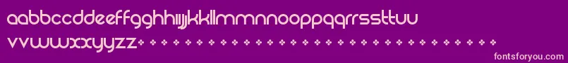 RezlandLogotypeFont Font – Pink Fonts on Purple Background