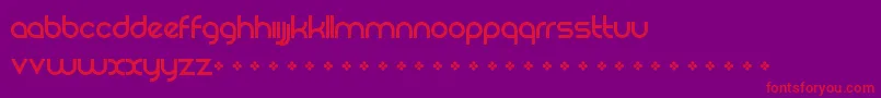 フォントRezlandLogotypeFont – 紫の背景に赤い文字