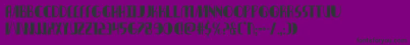 Nathanbrazilcond Font – Black Fonts on Purple Background