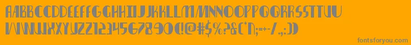 Lisätietoja Nathanbrazilcond-fontista Nathanbrazilcond-fontti – harmaat kirjasimet oranssilla taustalla