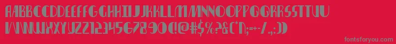 Nathanbrazilcond Font – Gray Fonts on Red Background