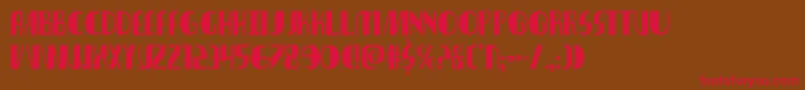 Nathanbrazilcond Font – Red Fonts on Brown Background