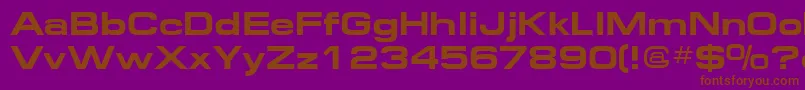 Federationbold Font – Brown Fonts on Purple Background