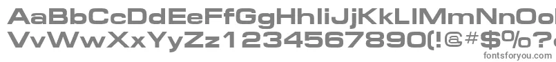 フォントFederationbold – 白い背景に灰色の文字