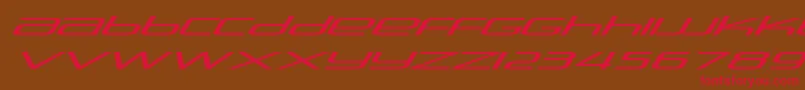 Stasmic Font – Red Fonts on Brown Background