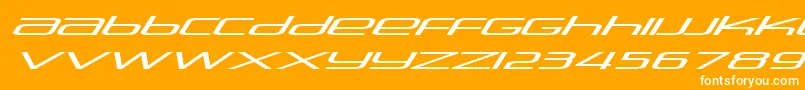 Stasmic Font – White Fonts on Orange Background