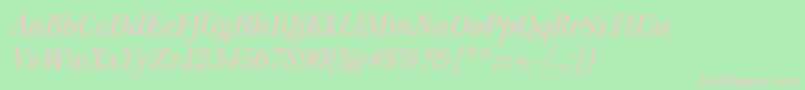 KeplerstdMediumscnit Font – Pink Fonts on Green Background