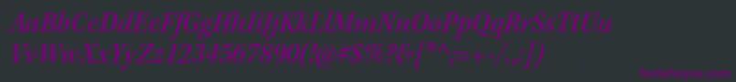 KeplerstdMediumscnit Font – Purple Fonts on Black Background