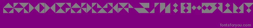 Fonte TrianglesLtRegular – fontes cinzas em um fundo violeta