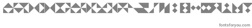 TrianglesLtRegular-Schriftart – Graue Schriften auf weißem Hintergrund