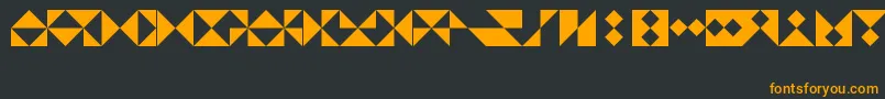 Lisätietoja TrianglesLtRegular-fontista TrianglesLtRegular-fontti – oranssit fontit mustalla taustalla