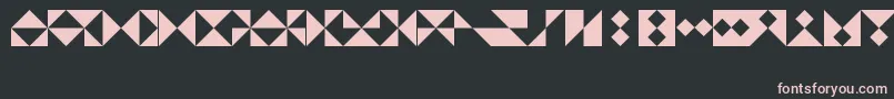 Więcej informacji o czcionce TrianglesLtRegular Czcionka TrianglesLtRegular – różowe czcionki na czarnym tle