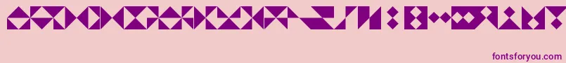Шрифт TrianglesLtRegular – фиолетовые шрифты на розовом фоне