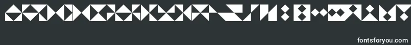 TrianglesLtRegular Font – White Fonts on Black Background