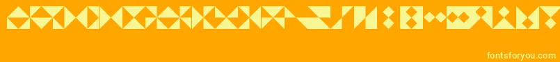 Lisätietoja TrianglesLtRegular-fontista TrianglesLtRegular-fontti – keltaiset fontit oranssilla taustalla