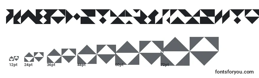 TrianglesLtRegular Font Sizes